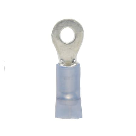 Hillsdale Terminal Ring Terminal, #6 Stud Size, 14 AWG, 600 V, Nylon Insulated, 500 PK 30086
