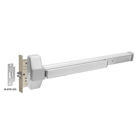 Trans Atlantic 900 Series UL Listed Aluminum 48 in. Grade 1 Heavy Duty Mortise Rim Panic Surface Exit Device ED-M901XL-AL