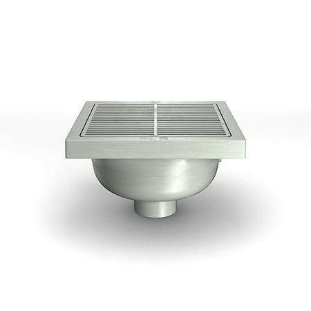 Zurn Floor Sink, White, 14 in L, 14 in W FS12-6-PV3