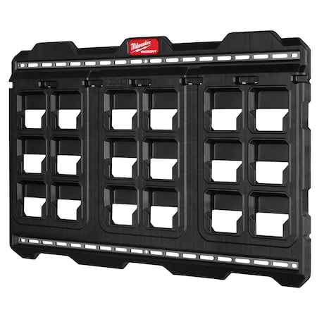 Milwaukee Tool PACKOUT Large Wall Plate, 30.75 in W x 20 in H x 1.2 in D, Polypropylene, Black 48-22-8497