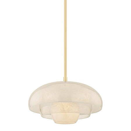 Hudson Valley Lighting Auburndale Pendant in Aged Brass 3718-AGB
