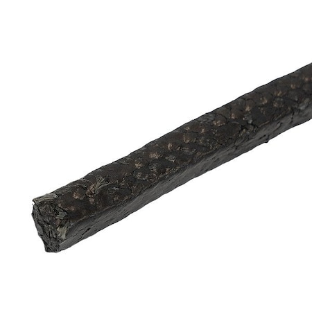 Zoro Select Rope-StyleCompressPkSeal, Aramid, 3/8", Blk ZUSA-CP-634