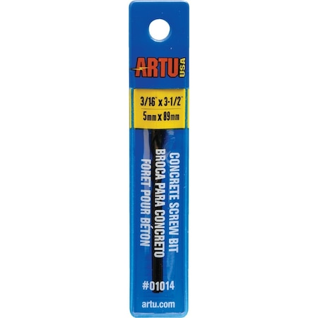 Artu 3/16'' x 3-1/2'' Masonry Drill Bit 1014