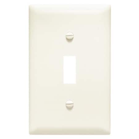 Legrand TradeMaster Wallplate, 3-5/16 in L, 5.062 in W, 1 -Gang, Nylon, Light Almond TPJ1LACC70