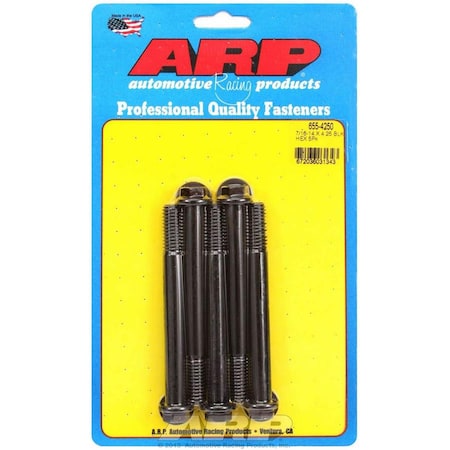 Arp 655-4250 0.44-14 x 4.25 in. 6-Point Chromoly Steel Bolt Kit, 5PK ARP655-4250