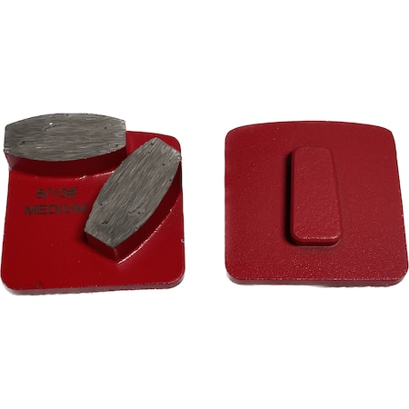 Vantage Product Diamond Grinding Disc for Redi Lock Grinders, 2 Round Segment, 16/20 Grit, Medium Bond M-Redi-2O1620-M