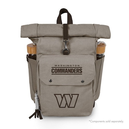 Picnic Time Family Of Brands NFL Washington Commanders - Carmel Roll Top Picnic Backpack Cooler 529-00-105-374-2