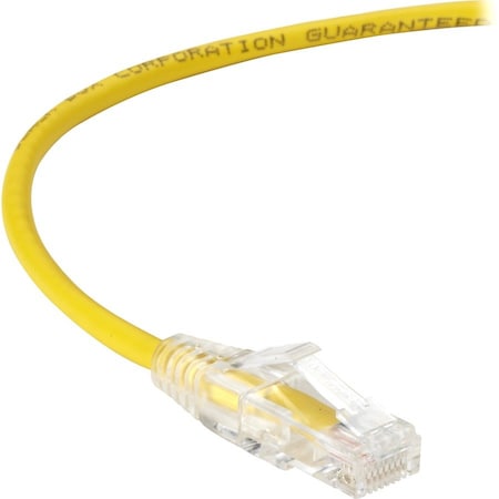 Black Box CAT6 250-MHz Snagless 28AWG Stranded Ethernet Patch Cable - Unshielded UTP, CM PVC RJ45 C6PC28-YL-12