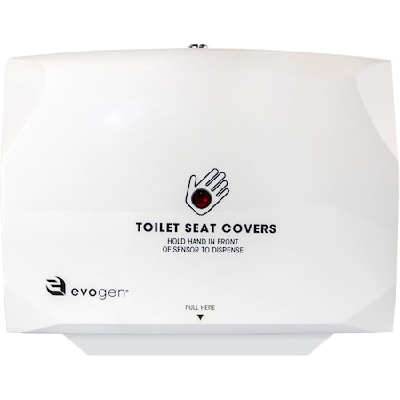 Hospeco Evogen High Capacity No-Touch Toilet Seat Cover Dispenser, White, 17"x12"x3.125", 1 Each EVNT1-HCW