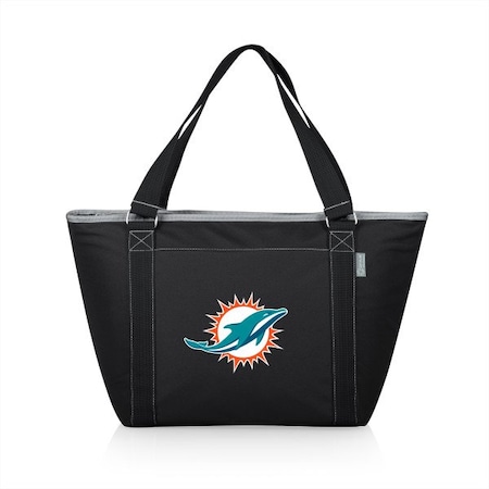 Picnic Time Family Of Brands Miami Dolphins - Topanga Cooler Tote Bag, (Black) 619-00-175-174-2