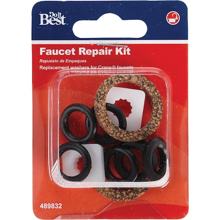 Do It Best Crane Replacement Rubber Plastic Metal Fiber Faucet Repair Kit DIB808-65