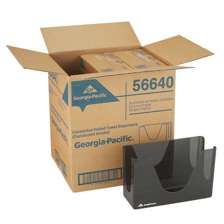 Georgia-Pacific Dispenserosable Towel Combifold Cf/Mf, Smoke High Impact Plastic, Smoke 56640