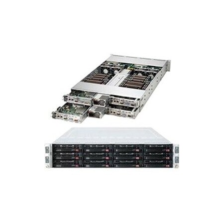 Supermicro SuperServer Four Node Dual LGA2011 1620W 2U RackmountServer SYS-6028TR-HTR