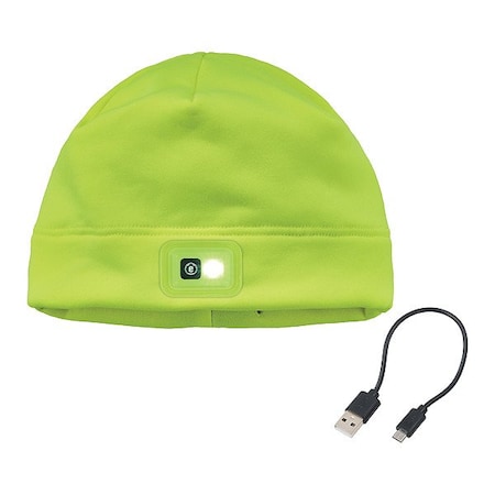 Ergodyne Hat, Lime, 8" L, Knit 16790