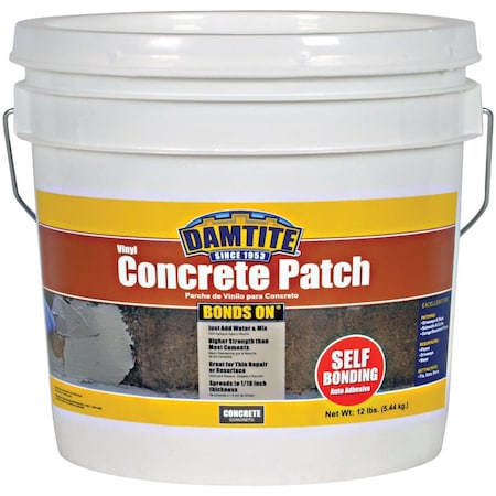 Damtite BondsOn 12 Lb. Gray Ready-to-Use Vinyl Concrete Patch 4012