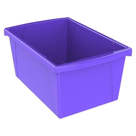 Storex 5.5 gal Classroom Storage Bin, Purple 2021304