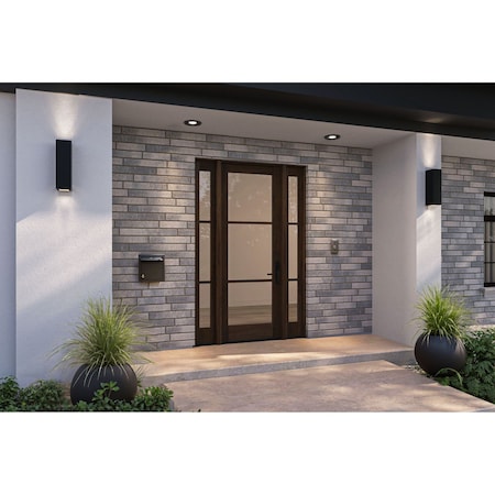 Doornmore G103, 65.25" x 98" ( 36" Door + 2x12" Side) Right Hand, Mahogany SDL 3 Lite Exterior Door G103-SW-3696-G103-SL_1-2_RI