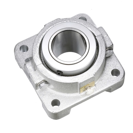 Sealmaster Mounted Flouropolymer Coated Cast Iron Four Bolt Flange Tapered Roller - 52100 Bearing Steel RFB 207C CR