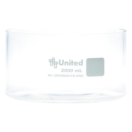 United Scientific Supplies Inc Crystallizing Dish, Colorless, 100 mm H UNCRDSH-FB-2000