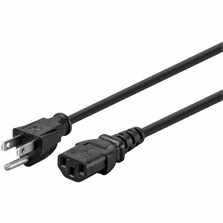 Monoprice POWER CORD - NEMA 5-15P TO IEC 60320 C13_ 18AWG_ 10A/1250W_ 125V_ 3-PR 39779