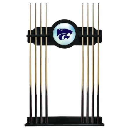 Holland Bar Stool Co Kansas State Cue Rack in Black Finish CueBKKnsasS
