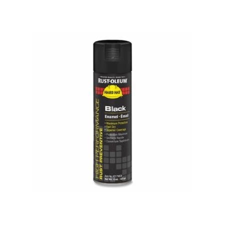 Rust-Oleum High Performance V2100 System Enamel Aerosol, 15 oz Can, Black, Gloss, 6PK 647-V2179838