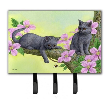 Carolines Treasures Chartruex Kittens Leash or Key Holder ASA2211TH68