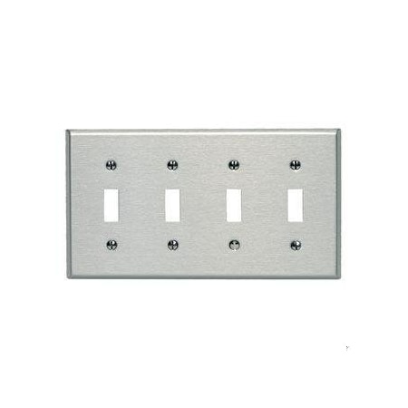Leviton Toggle Switch Wallplate OS 302SS 84112-40