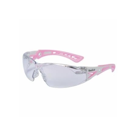Bolle Safety Rush+ Series Safety Glasses, Clear Indoor Lens, Anti-Scratch/Anti-Fog 286-40254