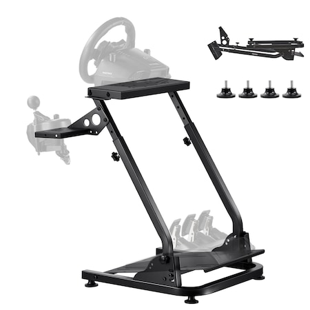 Vevor Foldable Racing Wheel Stand Gaming Simulators Compatible with Logitech QY-GL08