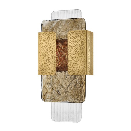 Corbett Lighting Telluride 2 Light Wall Sconce in Vintage Brass Finish 551-02-VB