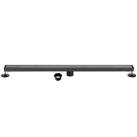 Kingston Brass 60-Inch Stainless Steel Linear Shower Drain with Reversible Tile Insert and Flat Grate BSF6020