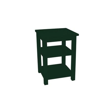 Homeroots 28" Dark Green Solid Wood Nightstand 548318