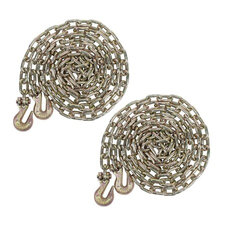 Mytee Products (2 Pack) G70 Binder Chain Grade 70 Truck 5/16inx16ft w/grab hooks, 2PK CH51616x2