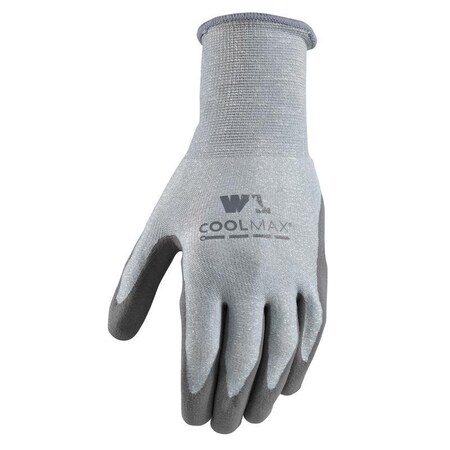 Wells Lamont Coolmax Men's Outdoor Knit Work Gloves Gray L, PR 499L
