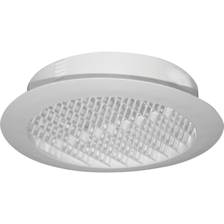 Builders Best 4'' White Plastic Round Eave & Soffit Vent RDV4S01