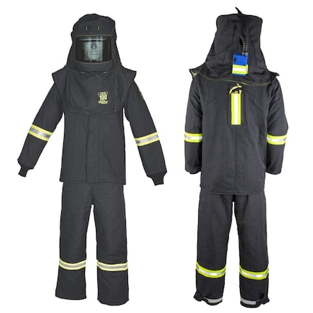 Oberon Arc Flash Clothing Kit, Black, L TCG6B-ESL-TL+HVSL