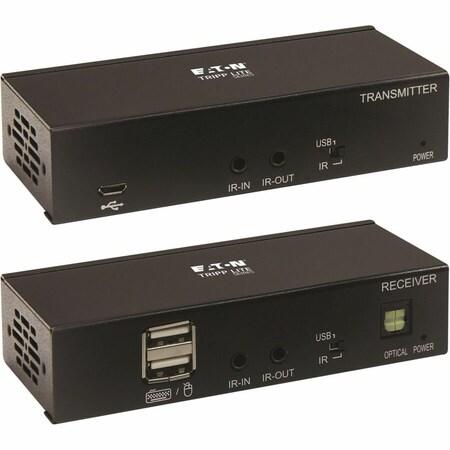 Eaton Tripp Lite series DisplayPort over Cat6 Extender Kit Transmitter/Receiver 4K60Hz 4:4:4 PoC 230ft TA B127A-1A1-BDBDA