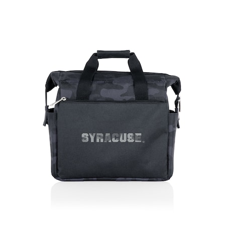 Picnic Time Family Of Brands NCAA Syracuse Orange On The Go Lunch Bag Cooler - Soft Cooler Lunch Box, Black Camo 510-00-182-544-0