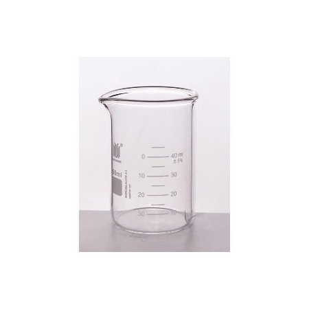 Kemtech Heavy Wall Beaker, Low Form, Dual Graduation, 50mL, 10PK B220050