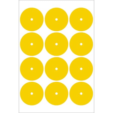 Accuform GAUGE MARKING DECALS 2 12 in  COLOR GML103YL