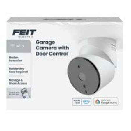 Feit Electric Smart Garage Door Opener Camera with Door Control, 90 deg View, 1080 pixel Resolution CAM/GAR/WIFI