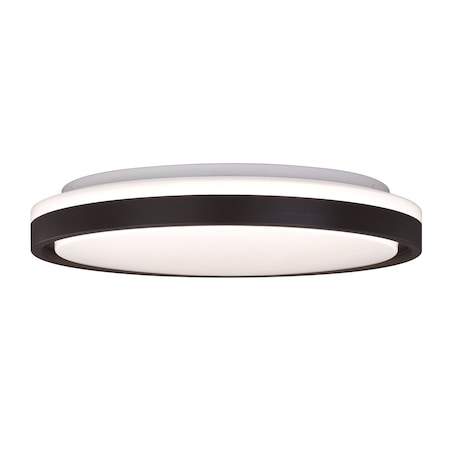 Vaxcel Ellie 16.25-in W Integrated LED Bronze Contemporary Flush Mount Ceiling Light Fixture C0315