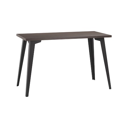 Orison Office 24x48 Mid Century Modern Desk, Black / Trail Walnut 25790