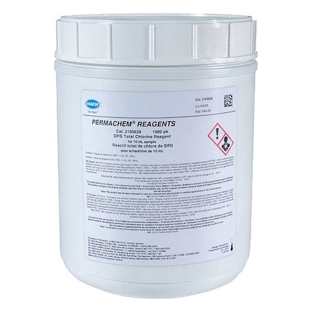 Hach DPD Total Chlorine Reagent, 10 mL, PK1000 2105628