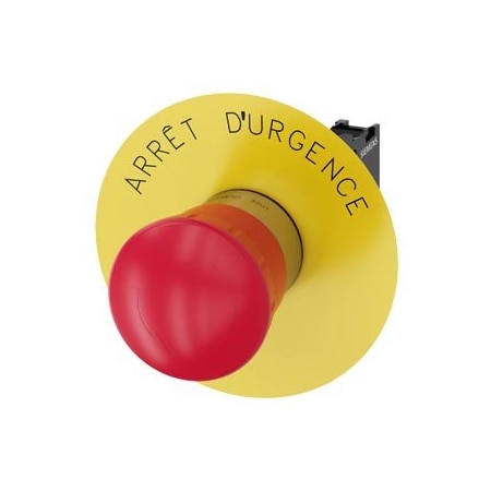 Siemens EMERGENCY STOP mushroom pushbutton 22 mm 3SU1150-1HB20-1CJ0