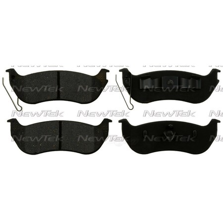 Newtek Automotive Usa Newtek Velocity Plus Economy Semi-Metallic w/Shim Disc Pads SMD981