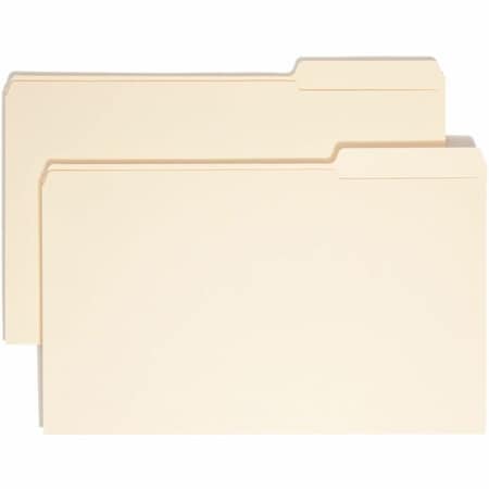 Smead File Folders, 1/3 Right Tab Cut, 2 Ply, Legal, Manila 0 15337