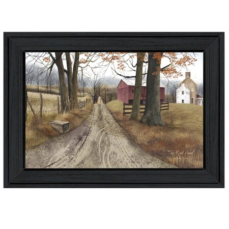 Homeroots The Road Home 2 Black Framed Print Wall Art 406401
