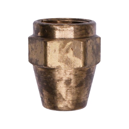 Auveco Brass Sae 45 Degree Flare Nut Short 1/4in Tube Size, 5PK 221